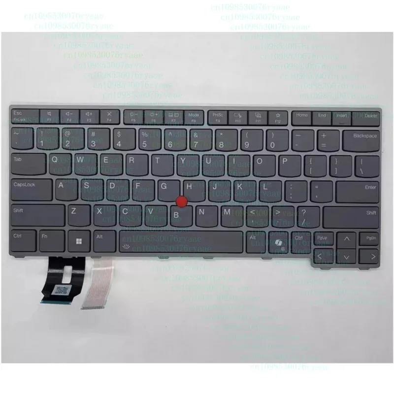 لينوفو ثينك باد T14 Gen5 P14S L14 Gen5 كمبيوتر محمول الولايات المتحدة الخلفية لوحة المفاتيح 5N21M38296 #4