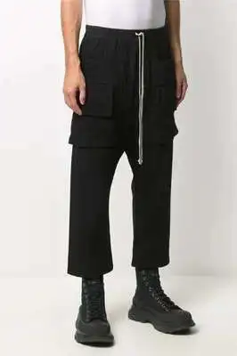 Casual Straight Summer Young New Leg Popular Loose-Fitting Handsome Men's Cargo In The Waist Boots Pants