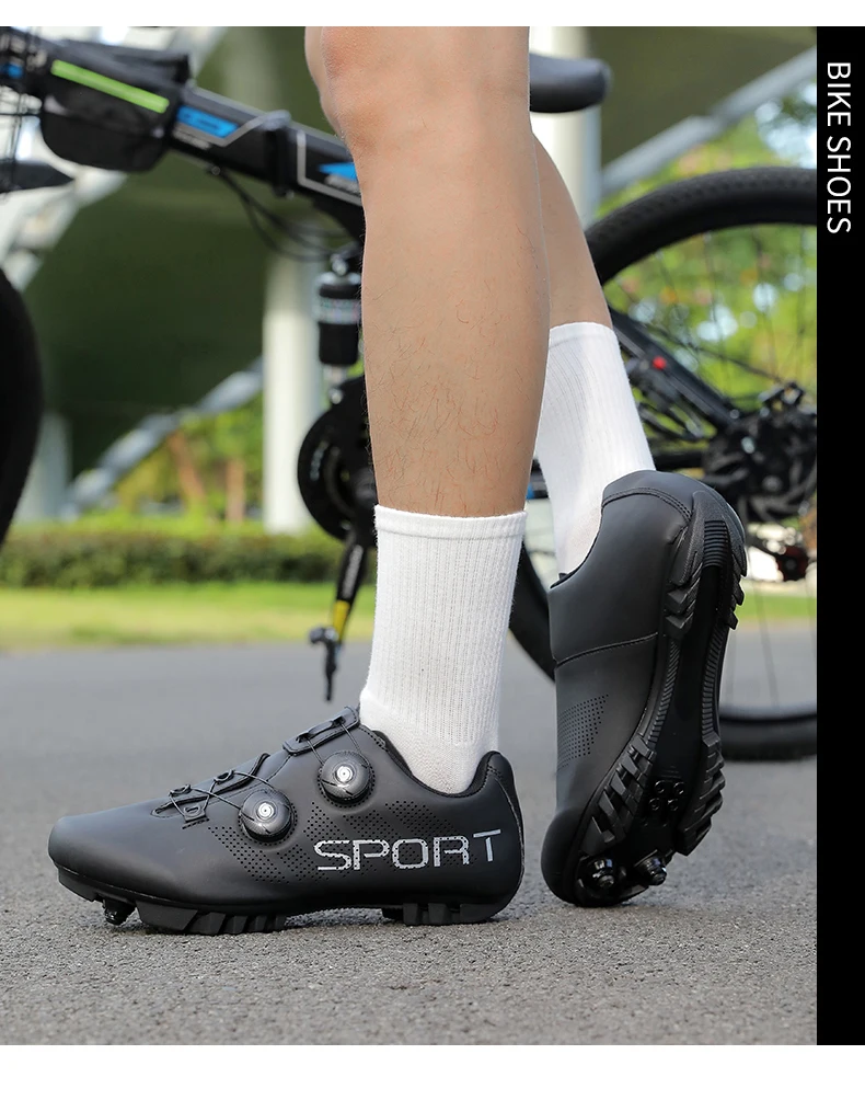 Atmungsaktive Radsportschuhe MTB Fahrradschuhe Herren Renn- und Wettkampfschuhe Selbstverriegelnde Speed-Fahrradsneaker Damen Cleat-Straßenradsportschuhe – Detail 32