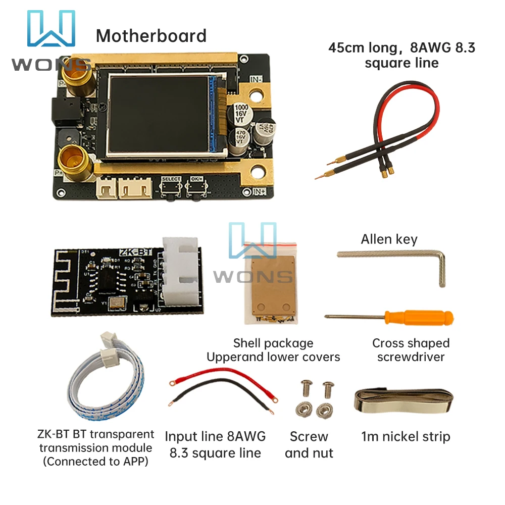 

DC5.4V-15Mini Spot Welder Control Board Portable Spot Welding Machine Digital Display Adjustable Spot Welder for 18650 Battery