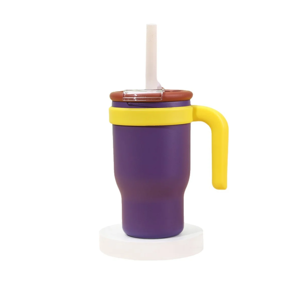 

14oz Handle Ice King Cup Insulated Cup Children Outdoor Portable child Baby school Boy Car Suction Straw Water Cup Coffee Mug