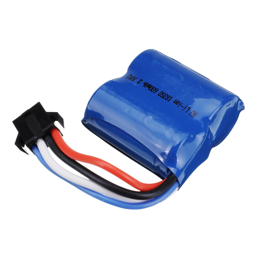 (3.7v*2) 7.4v 600mAh 18350 Akumulator litowo-jonowy i ładowarka do UDI R/C UDI001 UDI011 Venom Speed Boat Akumulatory 7,4 V Wtyczka SM-4P