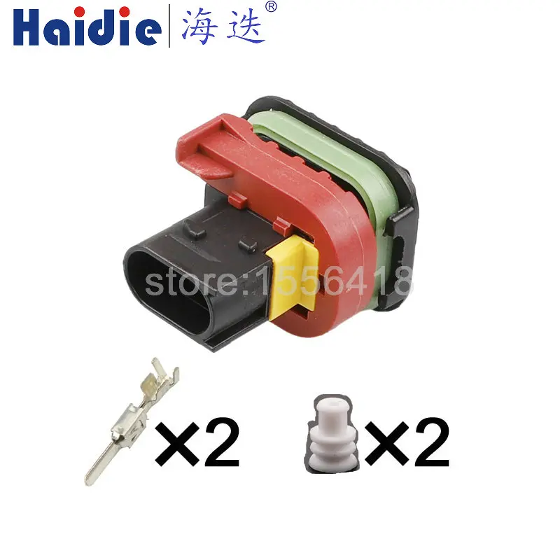 

1-50 sets 2 Pins plastic case automotive connector