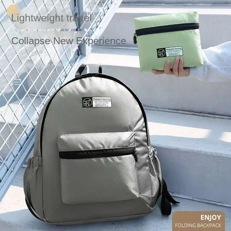 2025 Newest School Bags For Students Leisure Foldable Backpack For Outdoor Travel Hiking Sports Simple Fashion Storage Bag