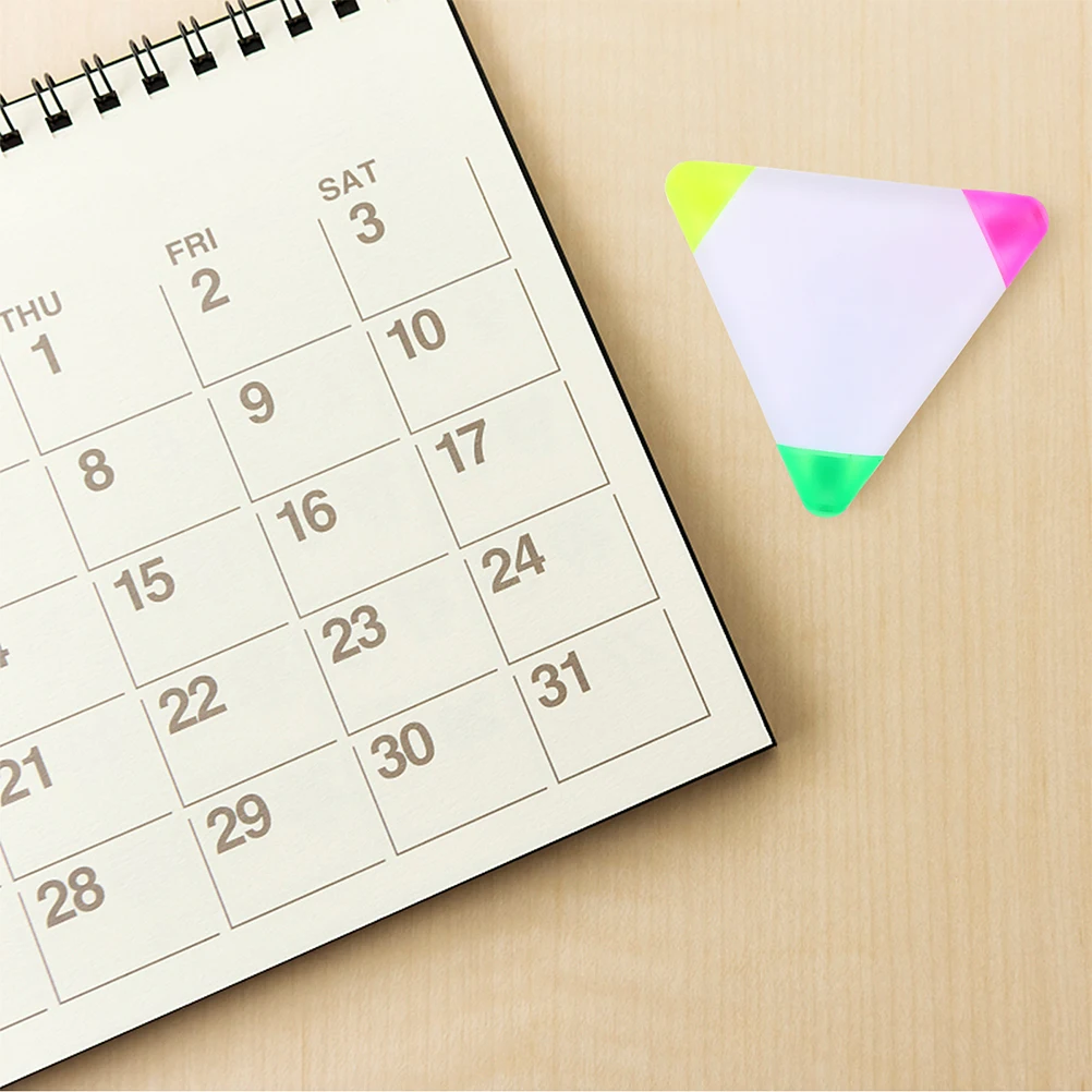 

6 шт. треугольные маркеры, красочные маркеры для заметок, флуоресцентные ручки, гладкое письмо, исследование, офисные подарки, студенты, учителя