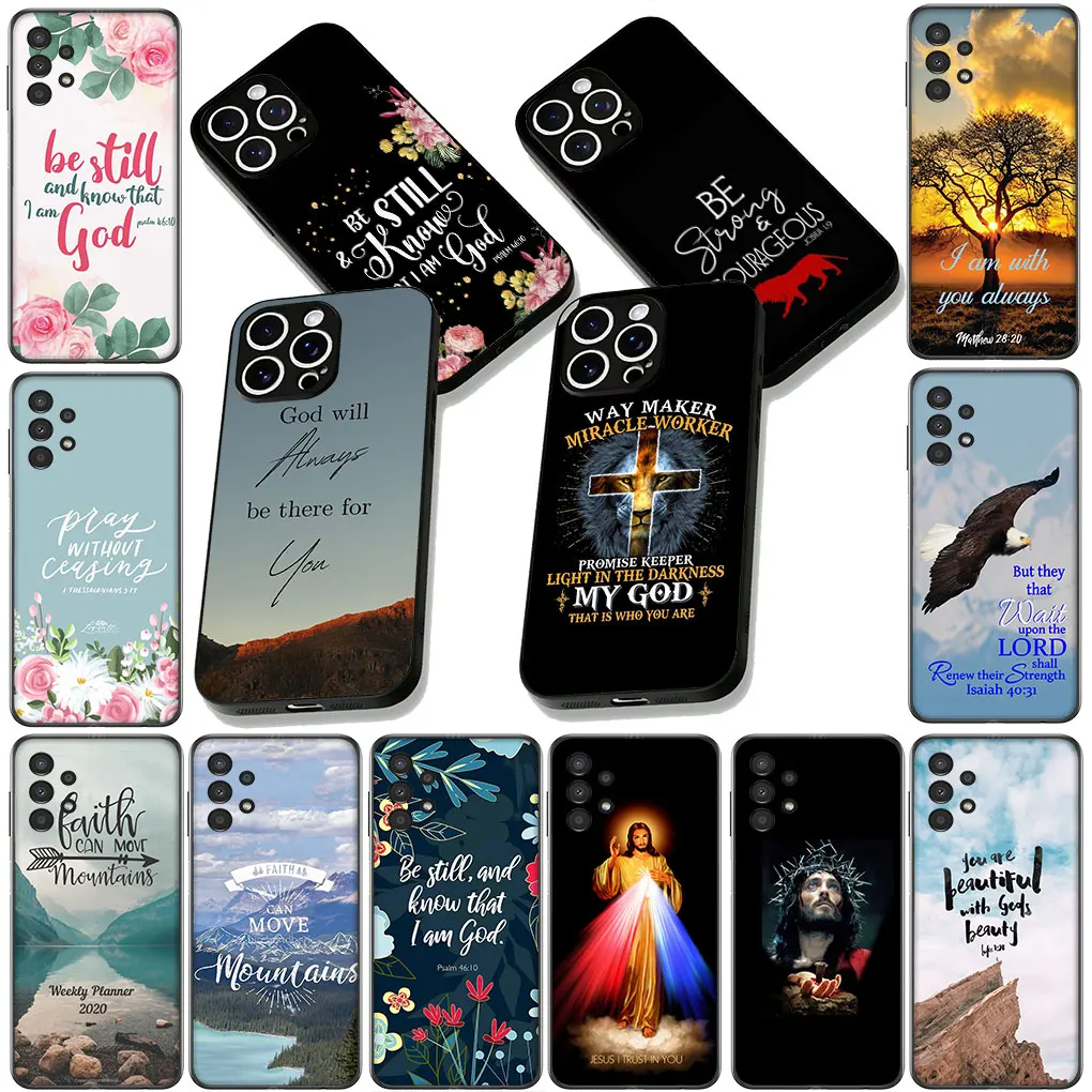 Библейский стих Иисус Христос Христианский цветок для Motorola Moto Edge 50 30 Fusion 40 neo Ultra Pro E14 G20 E15 G35 G84 G13 G53 Чехол