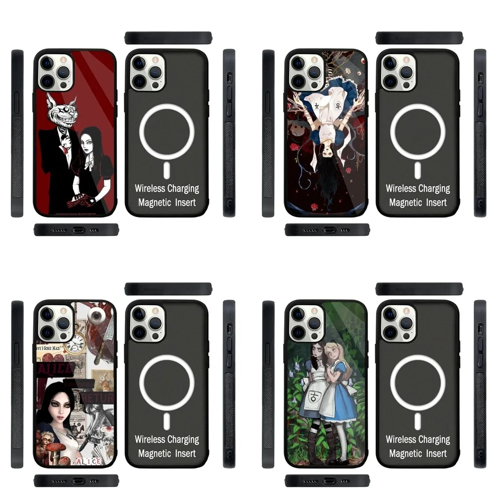 Alice M-Madness-Returns-S   Phone Case Strong Magnetic For IPhone 15,14,13,Pro,Max,Plus,11,12,Mini For Magsafe Wireless Charging