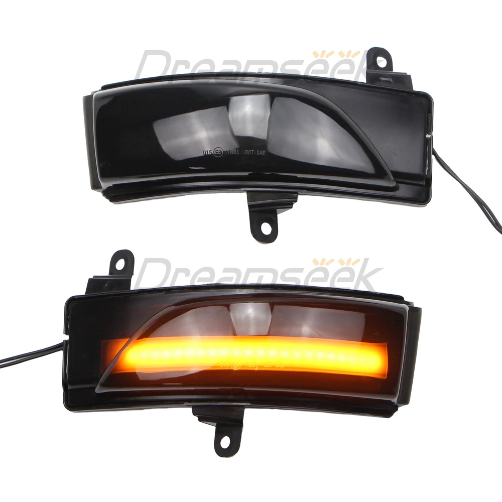 Espejo retrovisor LED con luz de señal de giro secuencial para Subaru Forester / Subaru Outback / XV / WRX / Legacy Side Smoke