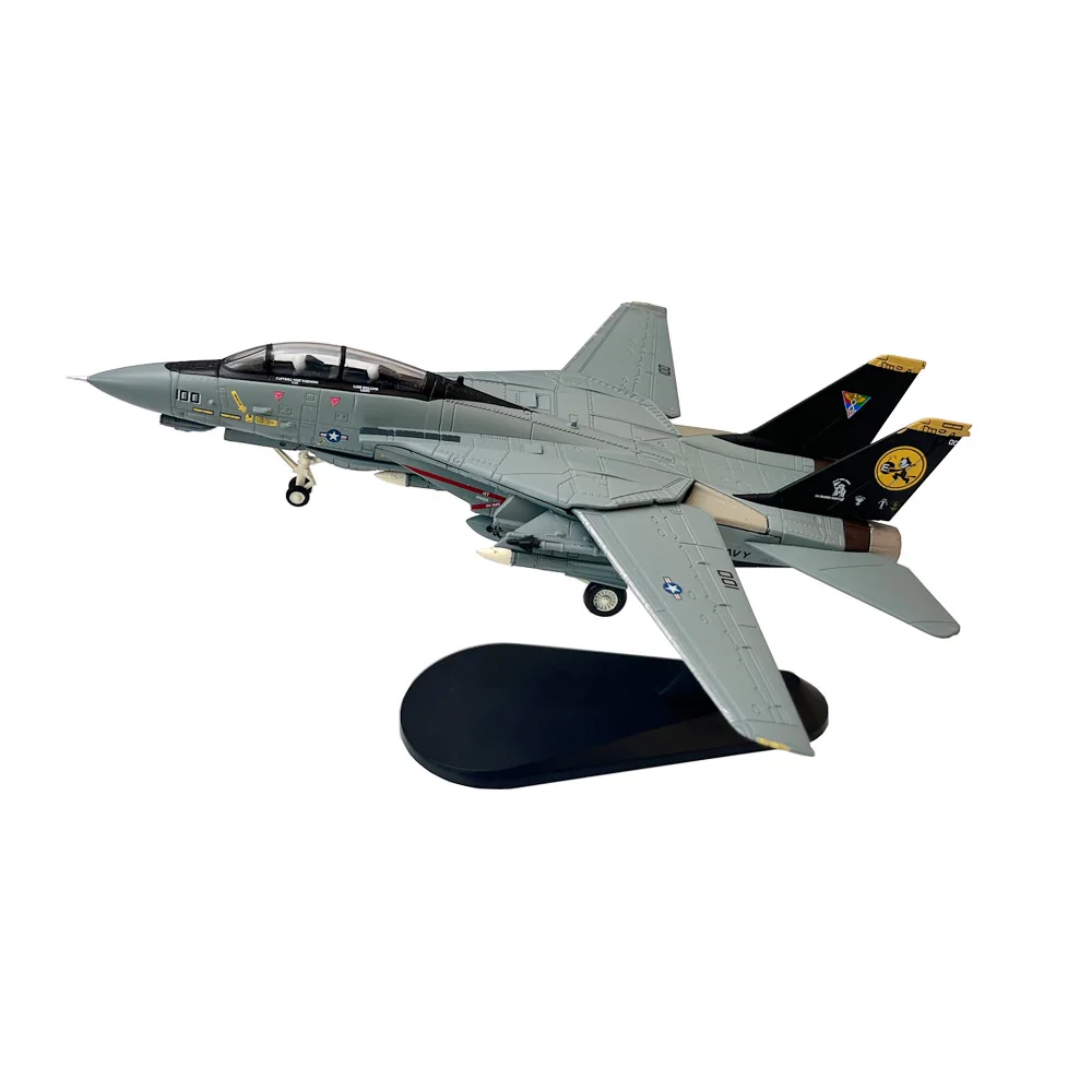 1/100 Scale US Navy Grumman F-14D Tomcat VF-31 Tomcatters Fighter Aircraft Metal Military Diecast Plane Model Collection or Gift