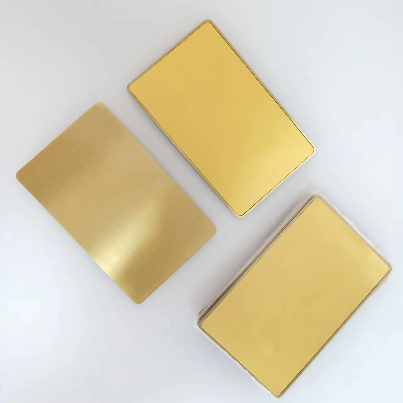 Brushed Gold Metal Steel And Plastic Combination Original Nfc 213 Diy Blank Digital Business Card