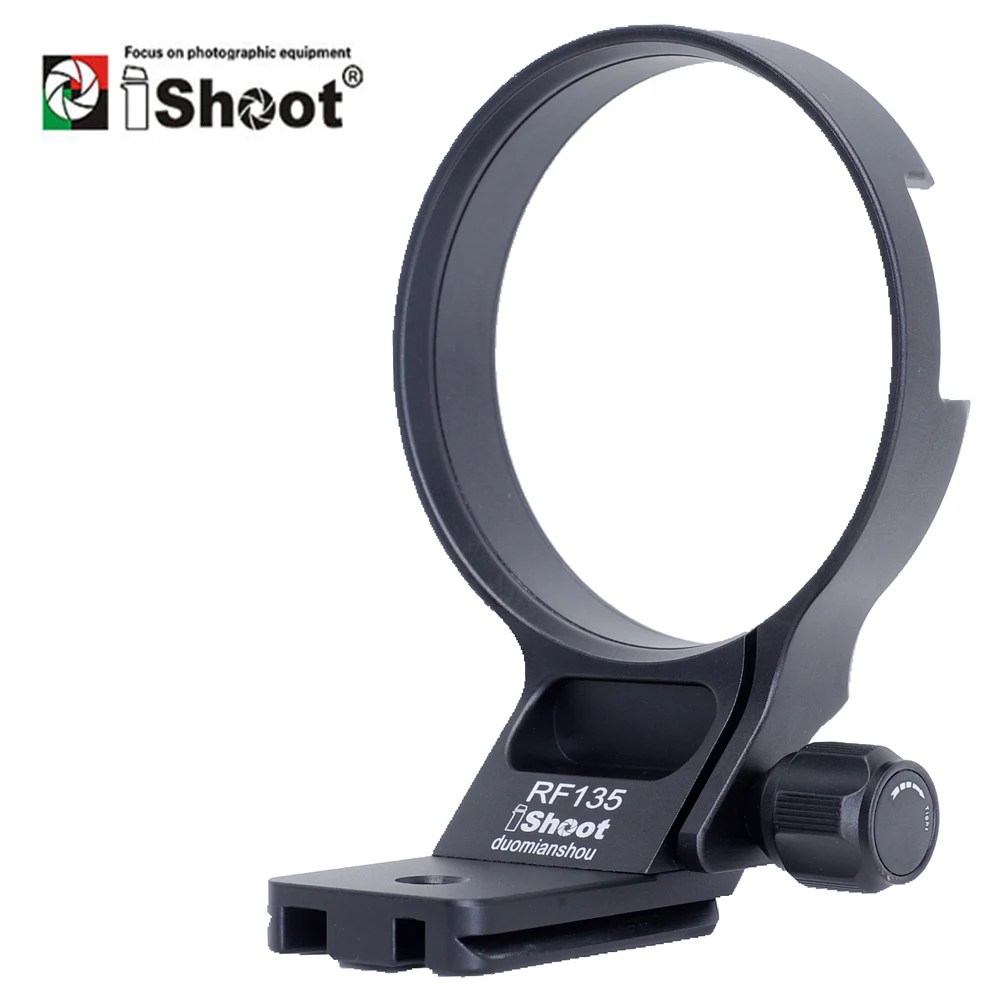 

iShoot Lens Collar Tripod Mount Ring Support for Canon RF 135mm f/1.8 L IS USM with Arca-Swiss Quick Release Plate IS-RF135