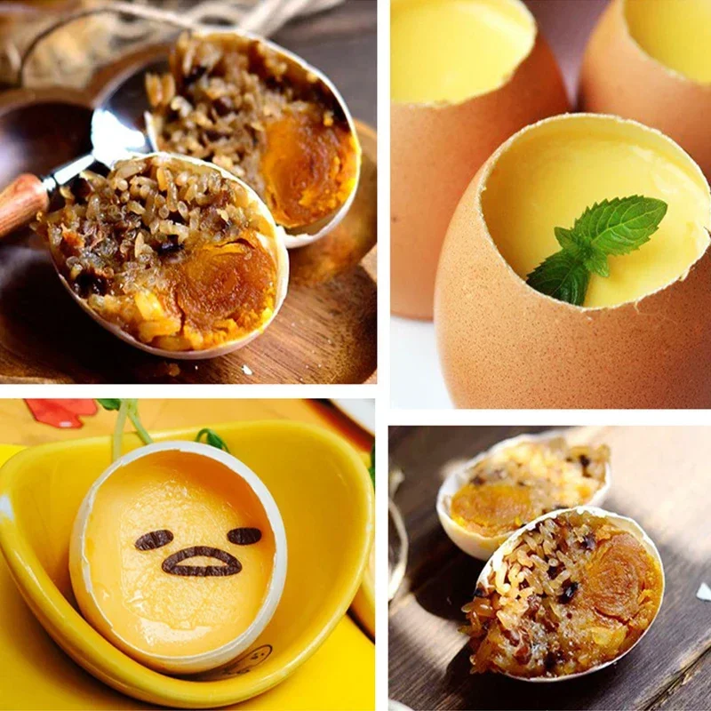 Нож для яиц из нержавеющей стали, металлические ножницы для яиц, открывалка для вареных сырой, креативный кухонный инструмент, гаджеты, аксессуары, крутые гаджеты