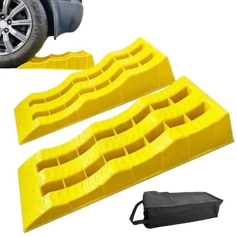 

Wheel Chocks For Cars 2pcs Heavy-Duty Camper Leveling Blocks Travel Trailer Leveling Blocks Trailer Wheel Chocks And Levelers