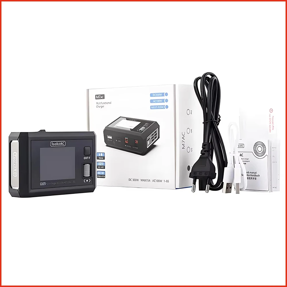 

ToolkitRC M7AC AC100W / DC300W 2-6S Dual Channel Multifunction Smart Battery Charger