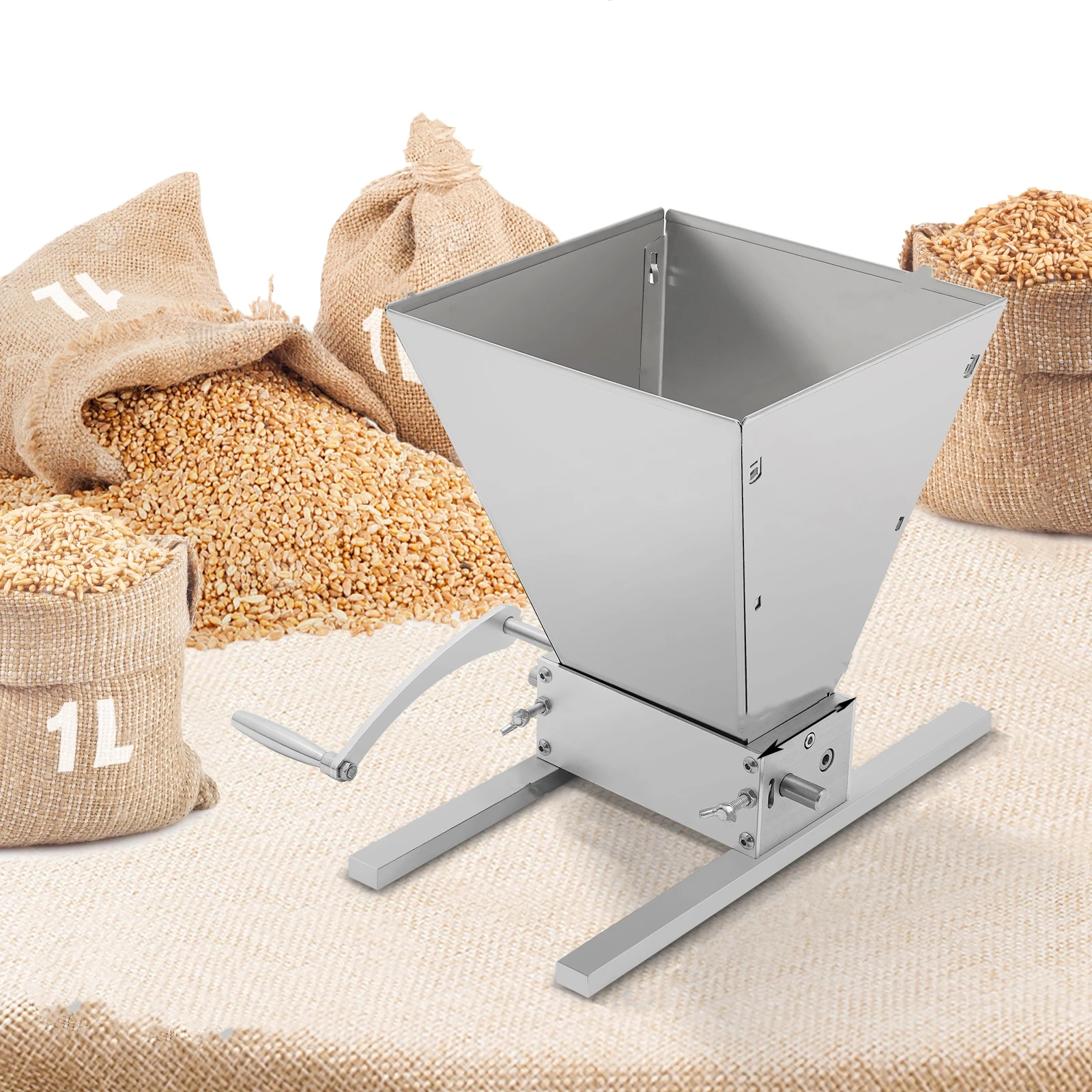 밀 밀링용 전기 보리 연마기, 곡물 밀 연마기, 대형 호퍼 오프닝