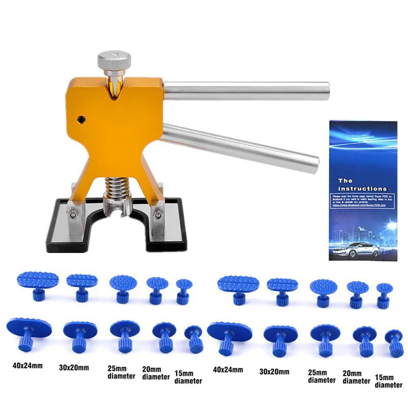 Herramienta de reparación de abolladuras de coche, extractor de abolladuras, Kit de reparación de carrocería sin pintura, herramientas de ventosa,