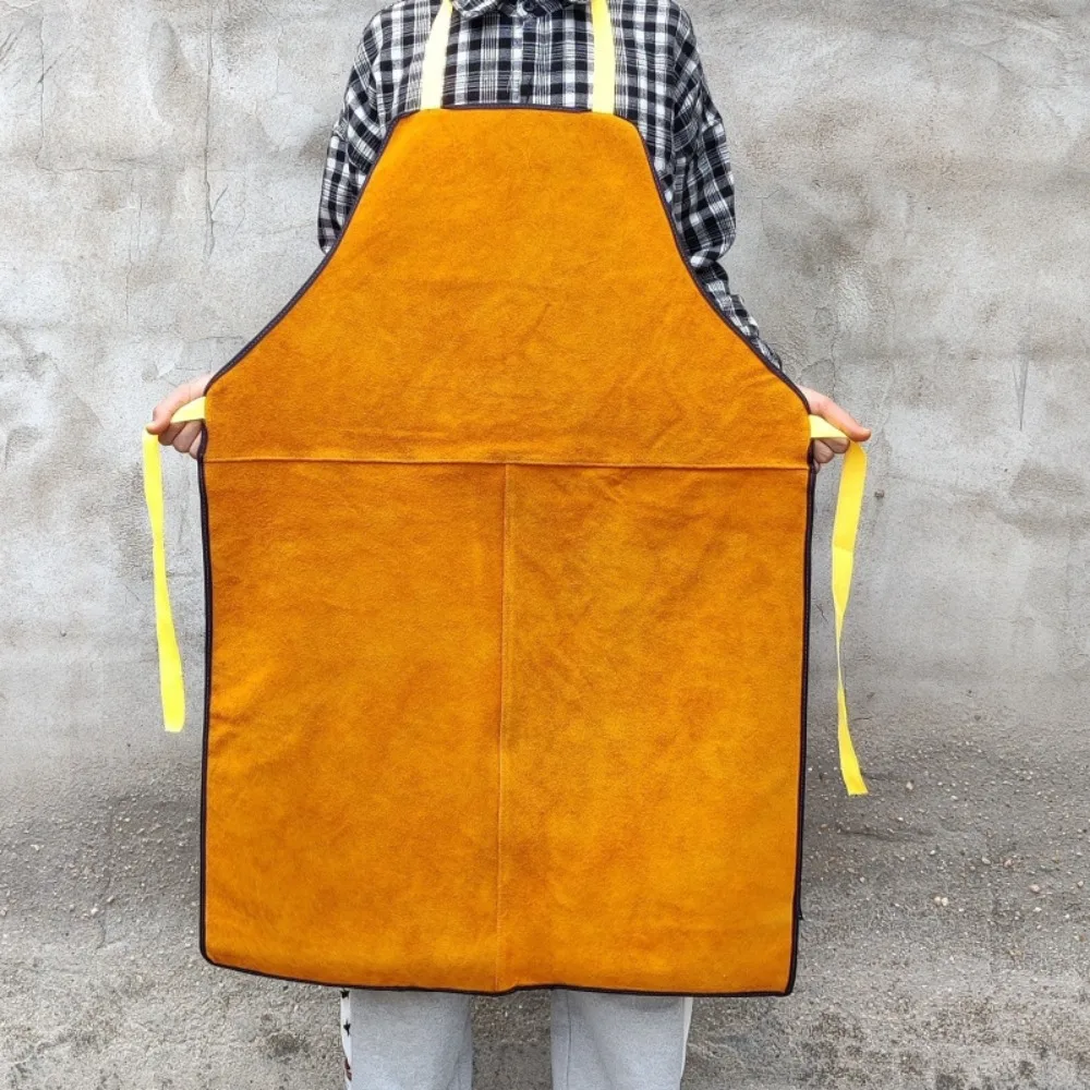 Cowhide Overalls, Scalding-proof and High-temperature Resistant Welder Apron Welding Protective Clothing