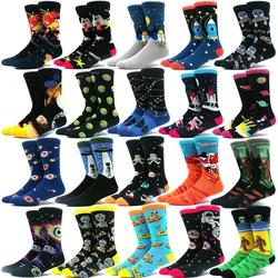 Happy Funny Socks uomo e donna Alien Sheep Pattern Sokken diveridos Jacquard Calcetines Unisex Hip Hop Skateboarding Socks