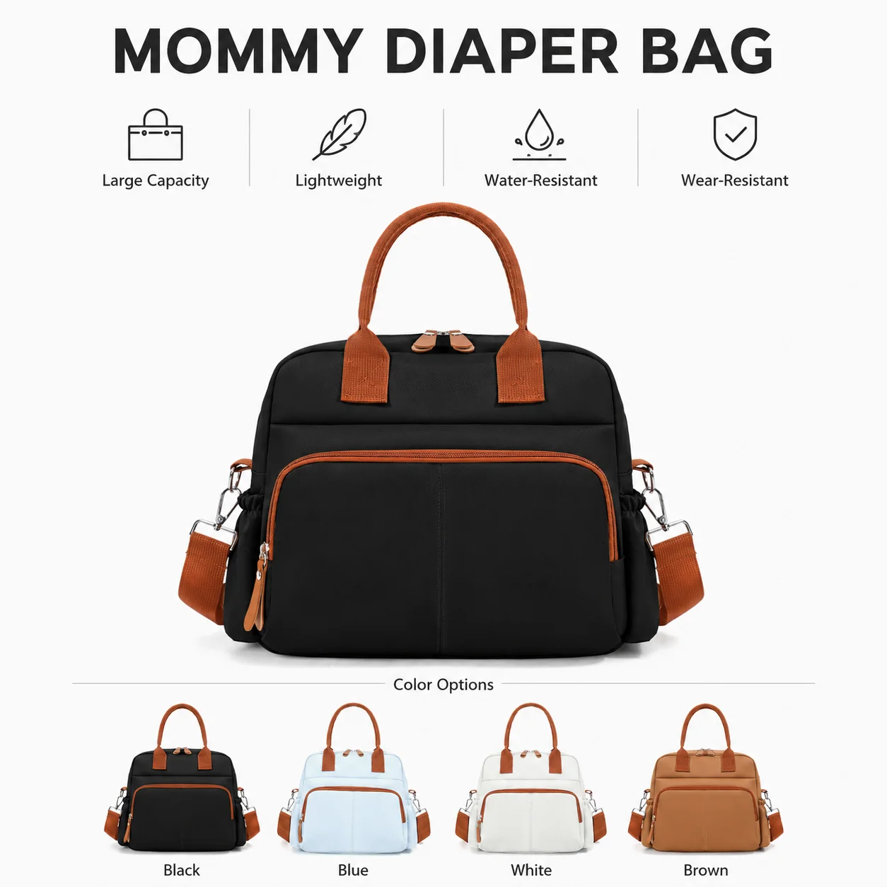 Diaper Bag Baby Backpack Mommy Bag Multifunction Lightweight Mother Travel HandBag Multi Pocket Storage Baby Care Organizer