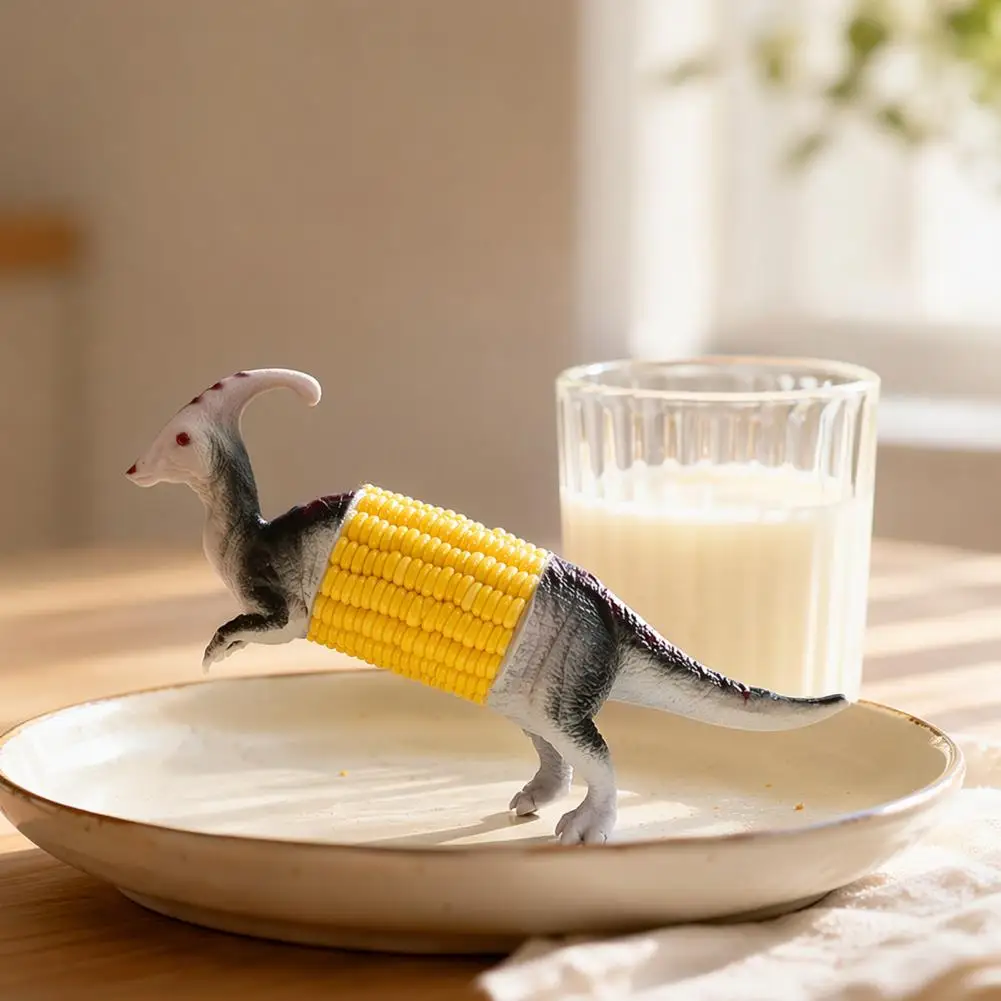 Dinosaur Corn Cob Holders Fun Eating Horn Animal Corn Stand Dinosaur With Stainless Steel Claws, Reusable, Easy To Clean