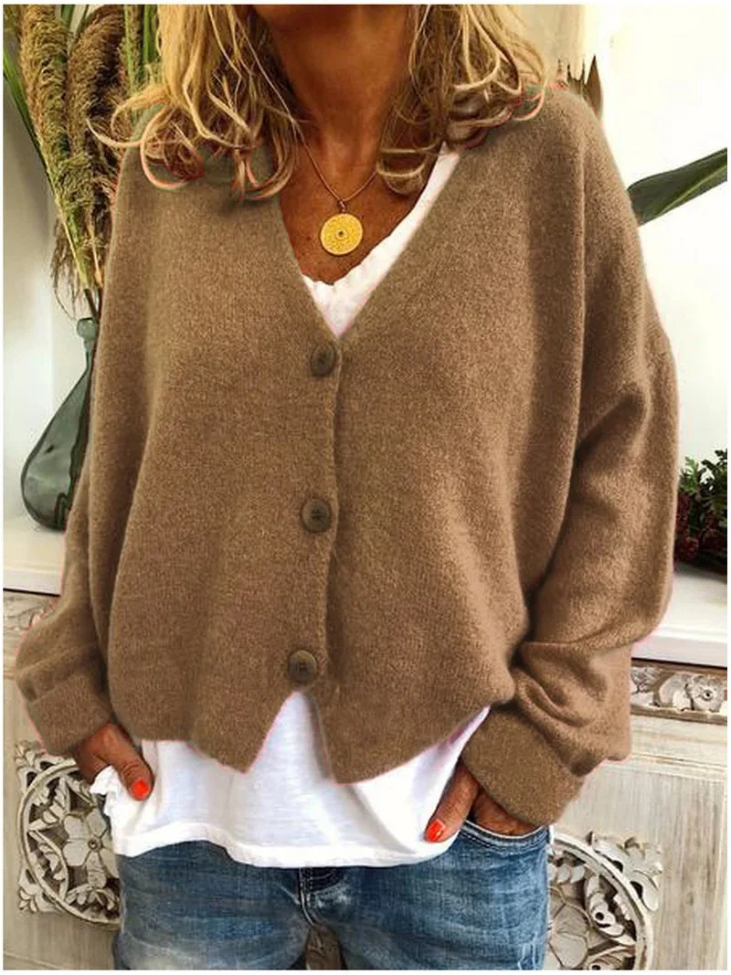 Womens Clothing Winter Clothes Woman Cardigans Pulls Femmes Knitwear Clothing Trend 2025 V-neck Winter Clothes Cardigan Femmes