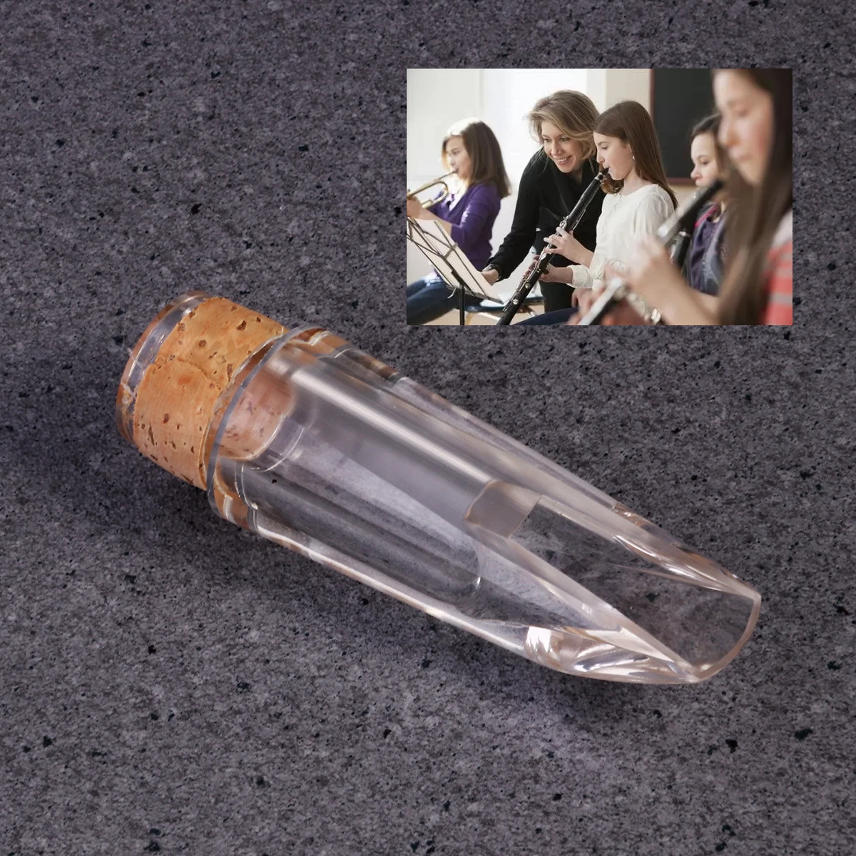 

Transparent Durable Abs Plastic Bb Clarinet Mouthpiece High Quality Sound Control Accessories