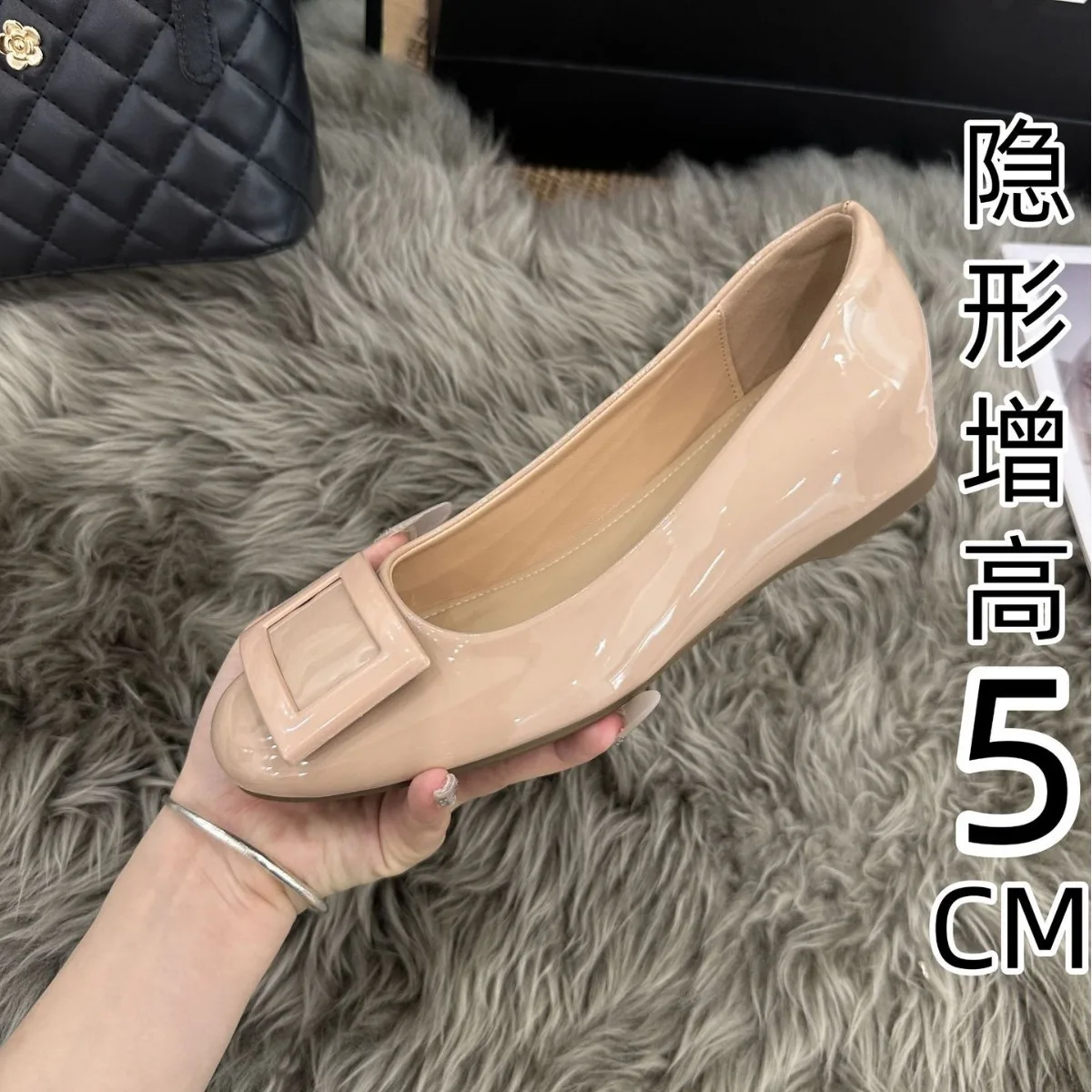 pessoa-curta-aumenta-a-altura-por-5cm-fivela-quadrada-boca-rasa-unico-sapato-para-mulher-primavera-2025-novo-dedo-do-pe-redondo-sapatos-planos-macios