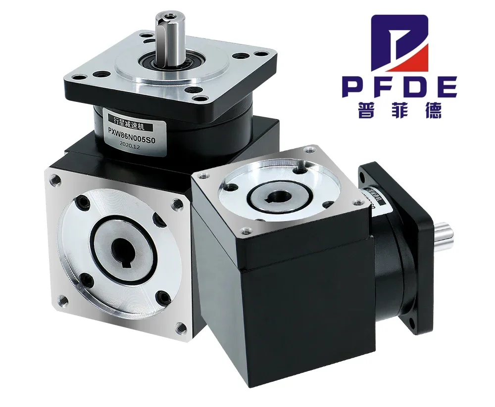 

CNC Stepper Servo Motor Reduce PXW86 Rigth Angle 90 Degree Angle Planetary Rudecer Ratio 3 To Ratio 180 Suit Nema34