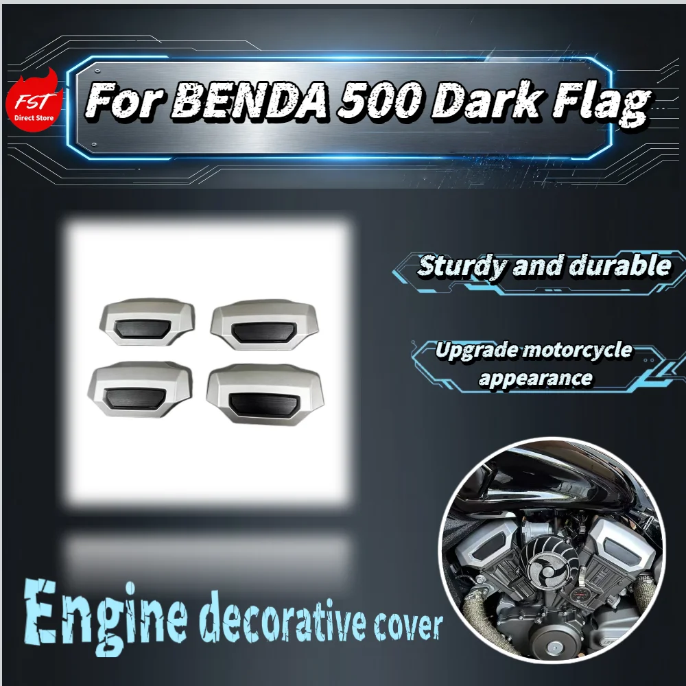 For Benda Black Flag 500 Motorcycle Engine Heat Shield Cover Anti-scald Guard High Temp Resistant Accessories