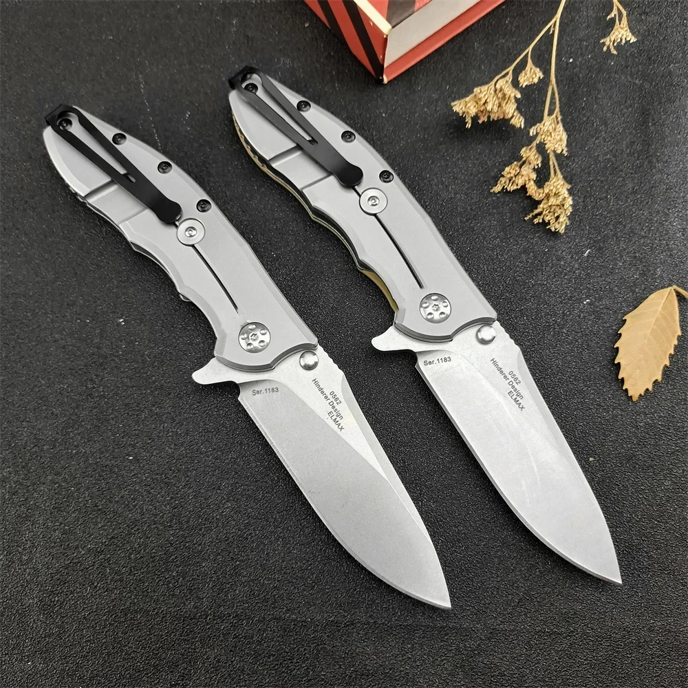 0562 Bearing Flipper Pocket Folding Knife 8Cr13Mov Blade 420 Steel+G10 Handles Outdoor Tactical Knives Camping Hunting EDC Tool