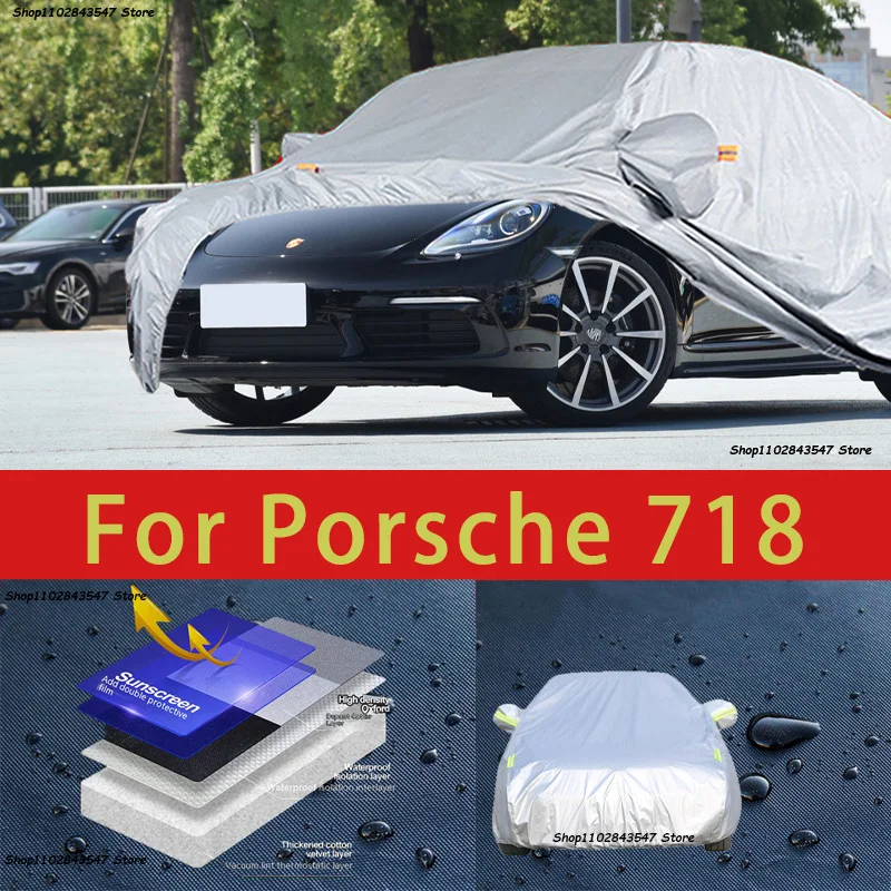 

For Porsche 718 Outdoor Protection Full Car Covers Snow Cover Sunshade Waterproof Dustproof Exterior Car accessories