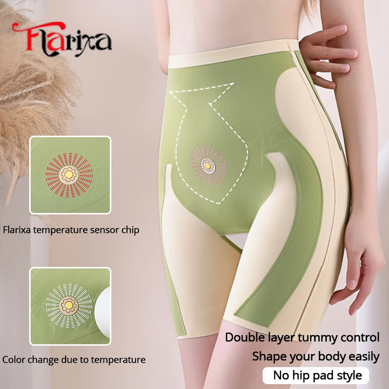 Flarixa Hip Pads Shapewear Fake Ass Push Up Panties for Buttocks High Waist Tummy Control Butt Lift Shorts Women Slimming Boxers