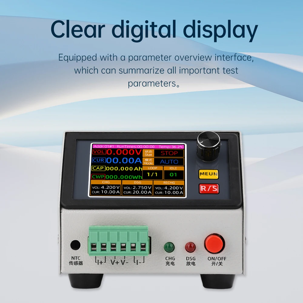 BT1CHN-18V-1020 Battery Capacity Tester for Charging and Discharging Electronic Load Tester Power Switch Charger Tester