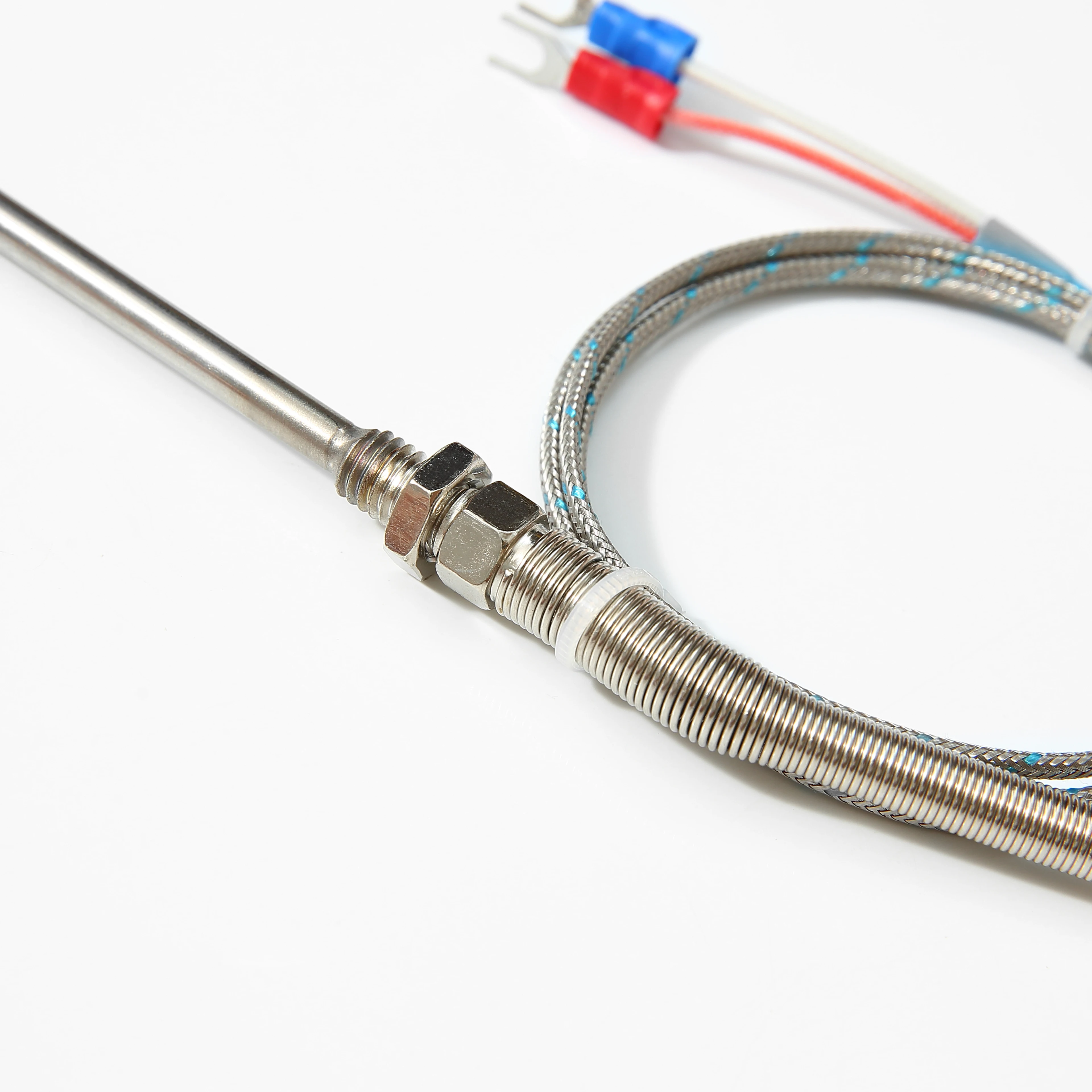 M8 thread thermocouple K type,E type,J type,PT100 probe high temperature furnace oven baking oven temperature probe 5*100.