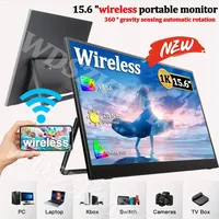 NEW 15.6” Wireless/Wired Portable FHD 1080P 16:9 IPS Panel Secondary Display Computer Monitor Type-C HDMI For Xbox Switch Laptop