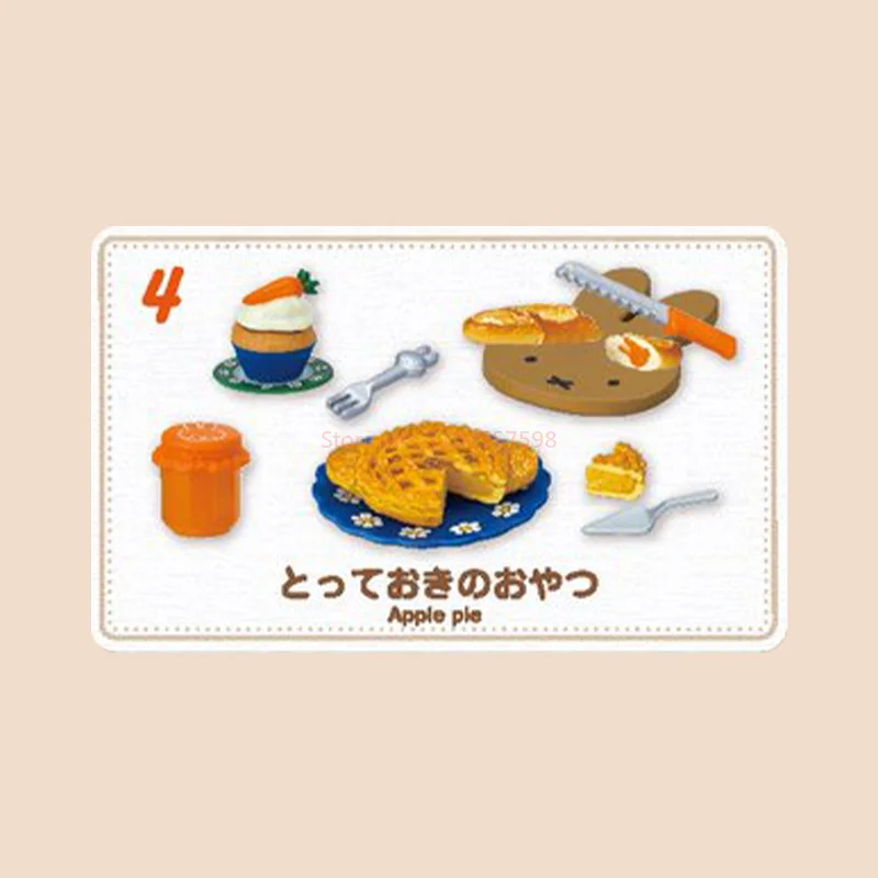 Genuino Re-Ment Miffy Picnic Camping escena mesas y sillas casa de juegos en miniatura caja ciega ornamento Anime figura modelo juguete para regalo