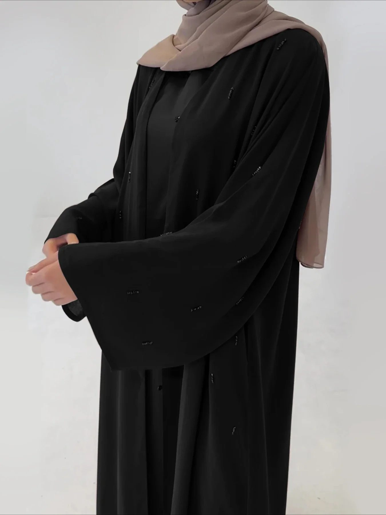 Eid Muslim Women Abaya Party Dresses Beading Cardigan 2026 Jalabiya  Abayas Kaftan Arab Long Robe Ramadan Morocco Dubai Islam