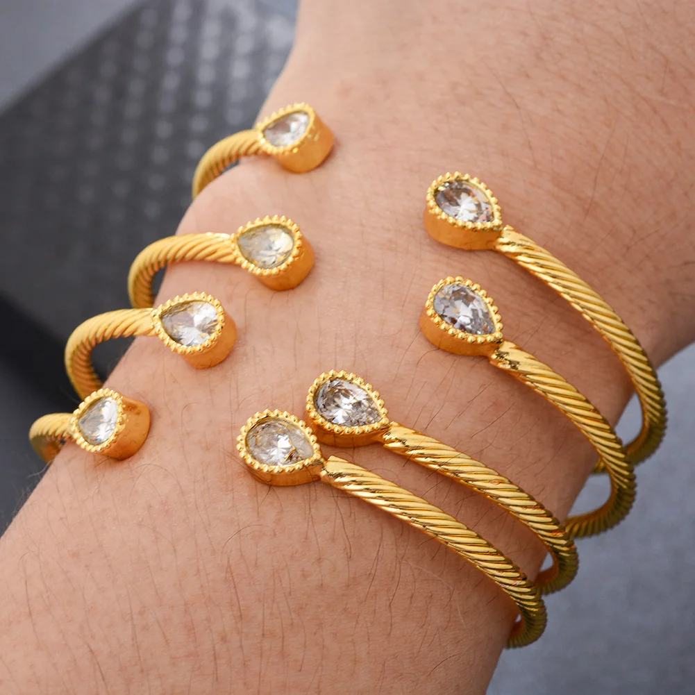 

Africa Bangles Wedding Gift Beads 24k Gold Color Dubai Bangles For Women Ball Copper Saudi Arabic Flower Bracelet Girls jewelry