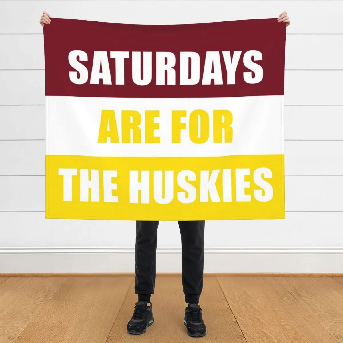 

Saturdays are for the huskies - Bloomsburg University Throw Blanket Blankets For Bed Flannels Camping heavy to sleep Blankets