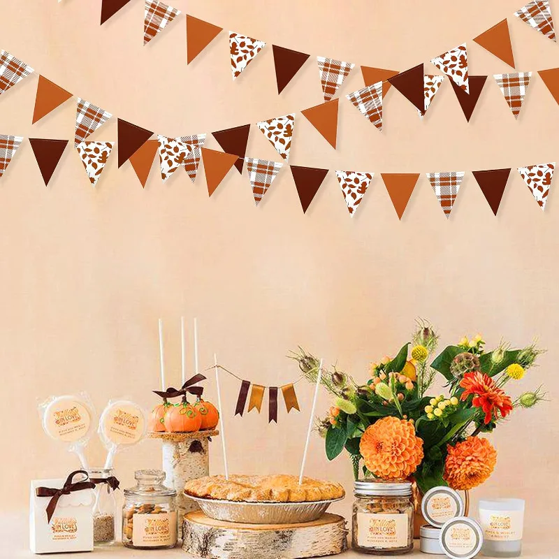 راية راية راية مثلث ، رايات للتخرج ، عيد ميلاد ، زفاف ، بحري ، موضوع Aoy Achor ، لوازم الحفلات ، الخريف #4