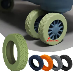 Scarpe con rotelle per bagagli da viaggio Copertura protettiva per ruote per valigie in silicone con suono silenzioso Riduce il rumore Coperture per rotelle per trolley