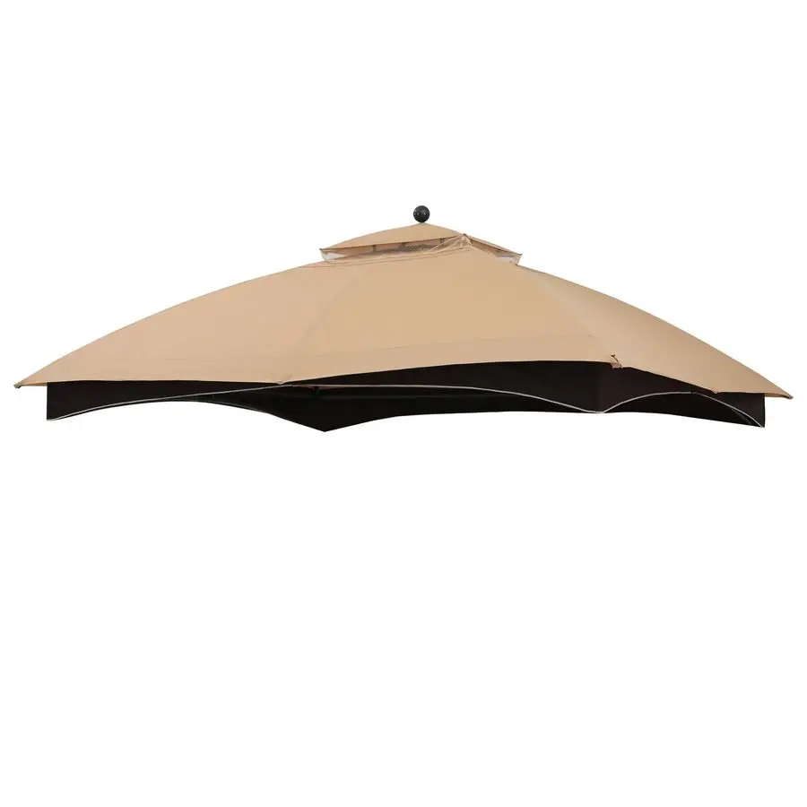 

Replacement Canopy Top for Lowes Allen Roth 10x12 Gazebo GF12S004B1 Beige Plaid,Riplock Material