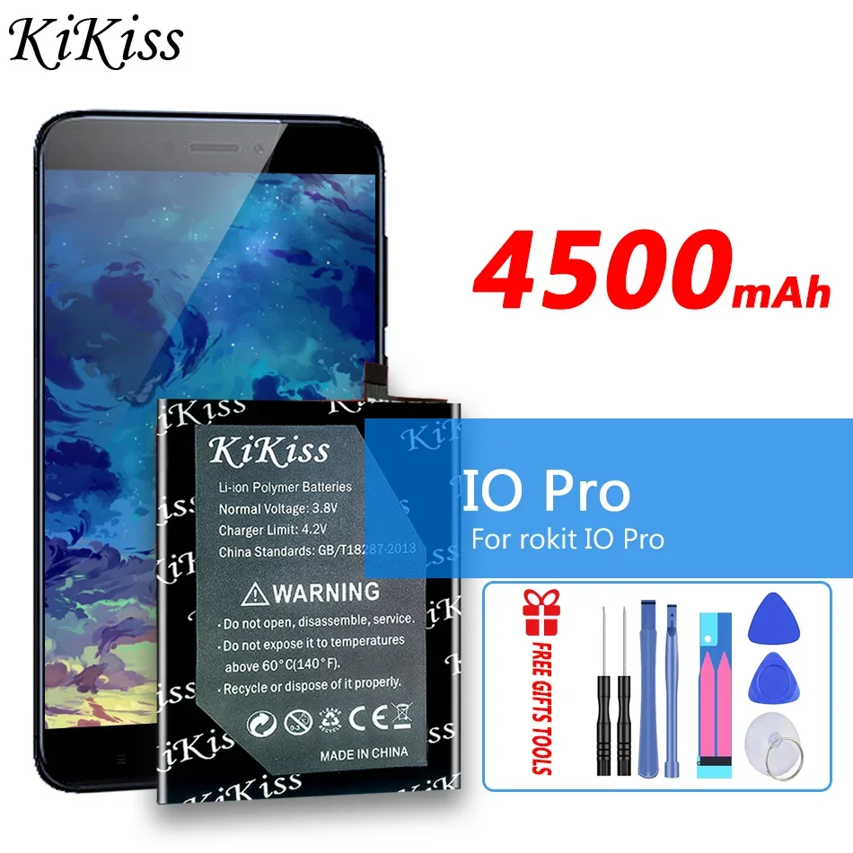 

4500mAh KiKiss Battery For rokit IO Pro Mobile Phone Batteries