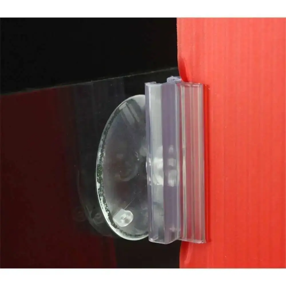 Advertentie Display Rack Labelhouder Zuignap Snap Clamp Clip