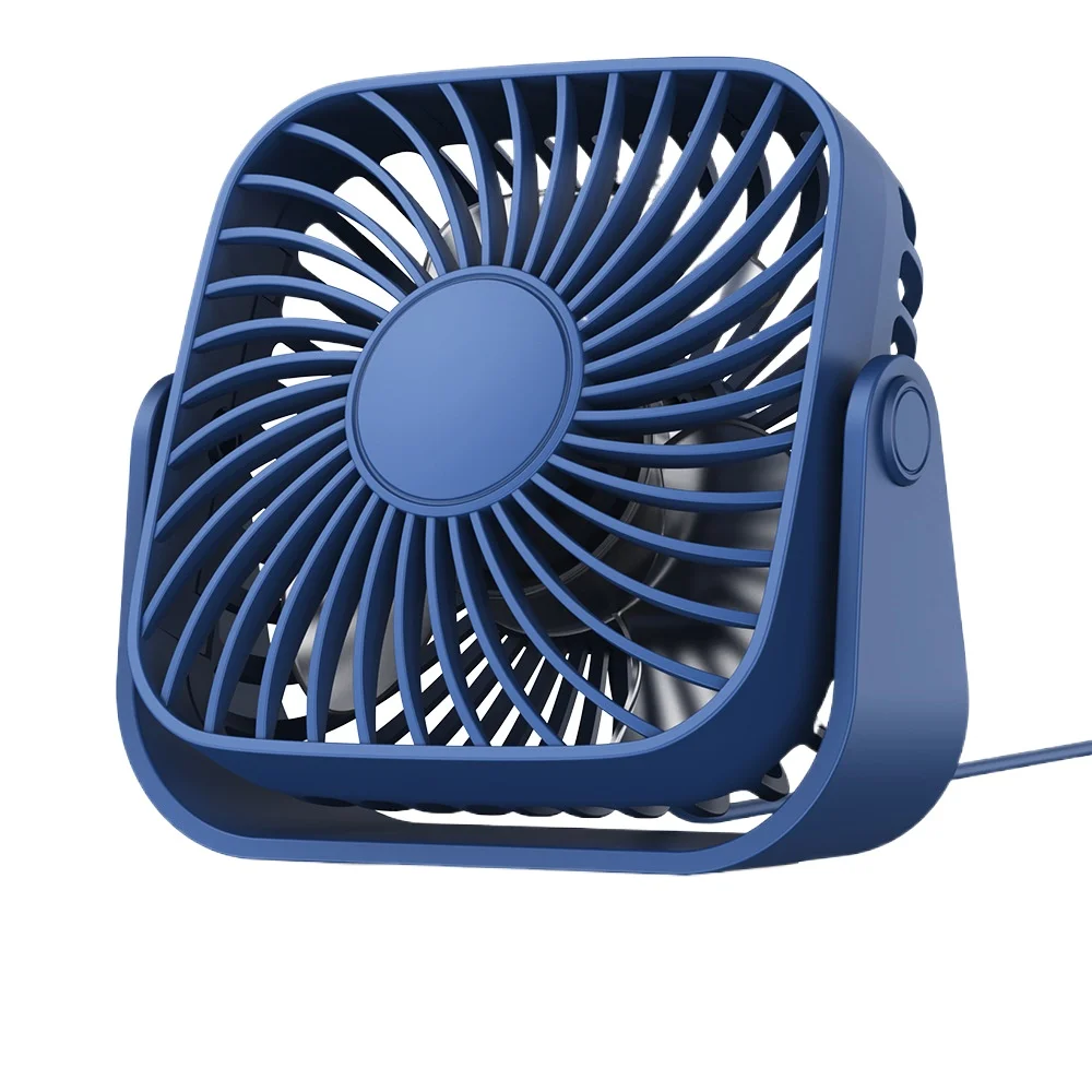 USB Mini Desktop Fan – Wired Small Table Fan for Dorm and Office