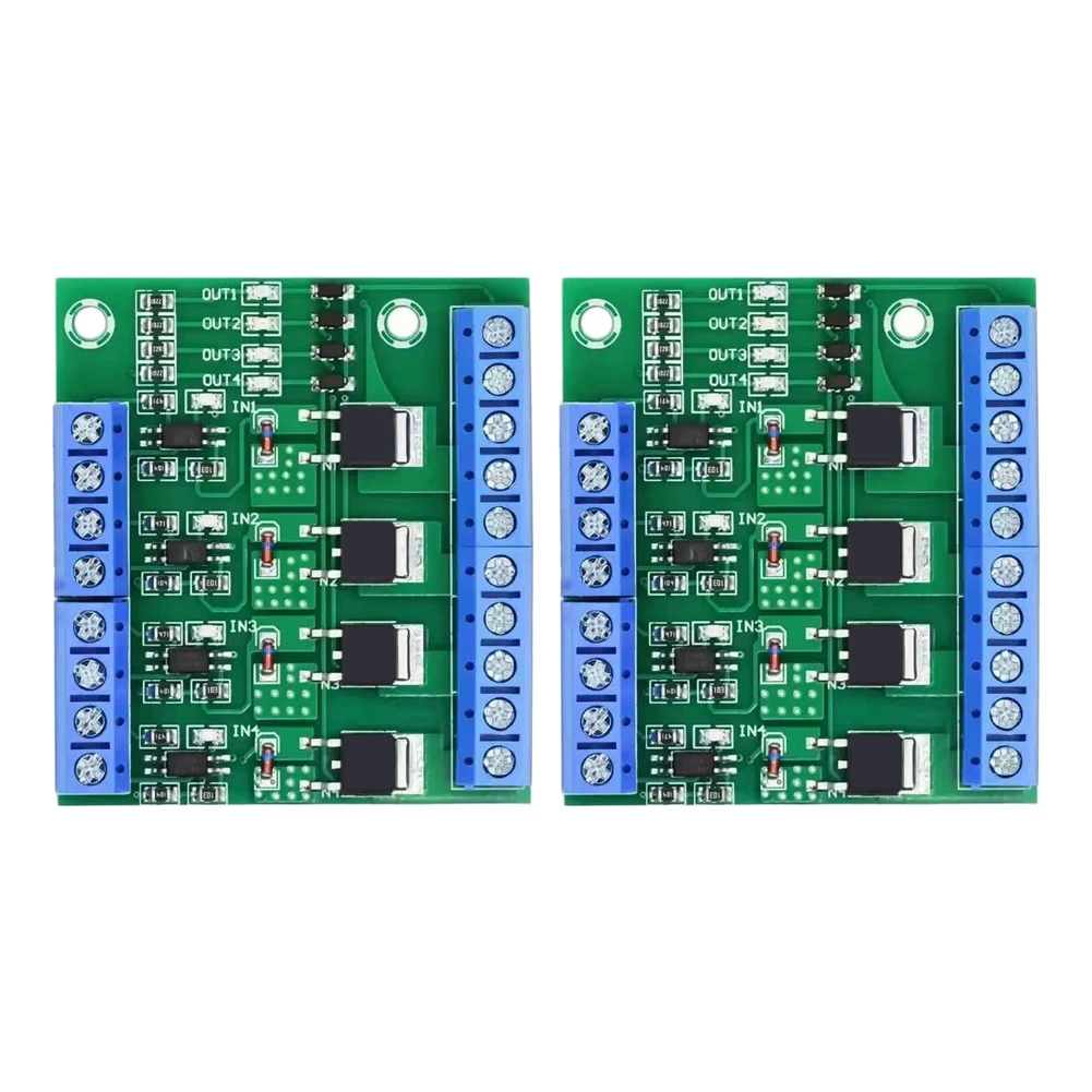 4-Channel DC MOSFET Module Set of 2 for For Pwm Applications Supporting Motor Control LED Dimming and Heater Cycling