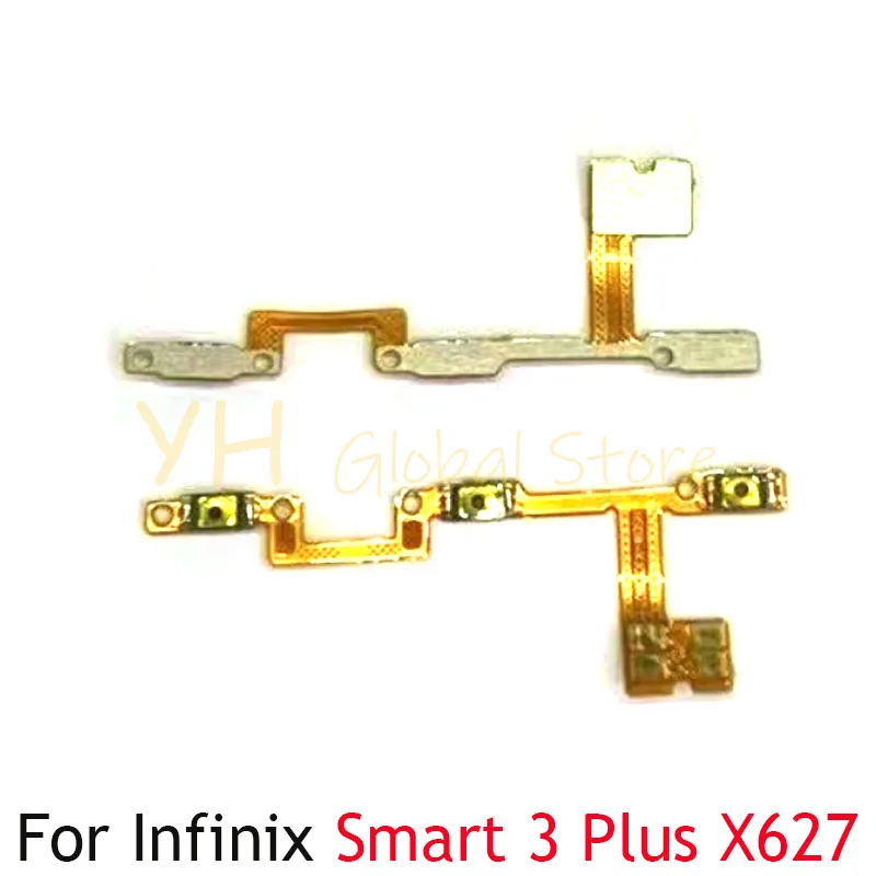 

For Infinix Smart 3 Plus X627 Power On Off Switch Volume Side Button Flex Cable