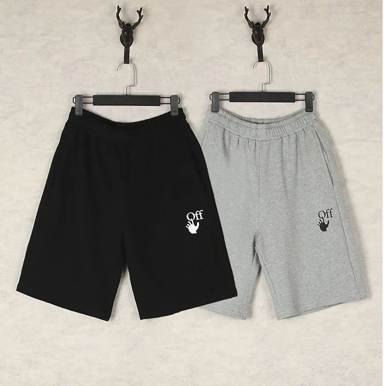 

2025 Summer New Shorts Gray Melted Arrow Men's Casual Sports Five-point Pants White Outdoor Casual Fashion Shorts