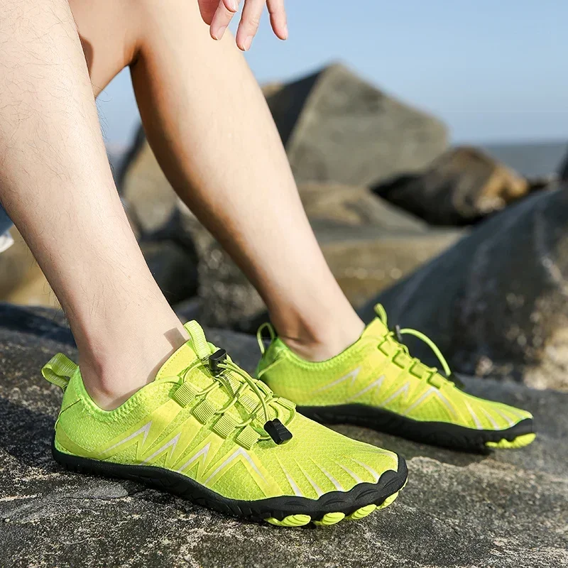 Sapatos Aquáticos Respiráveis para Homens e Mulheres, Sapato de Praia Upstream, Quick Dry, Sapatilhas Aqua do Mar do Rio