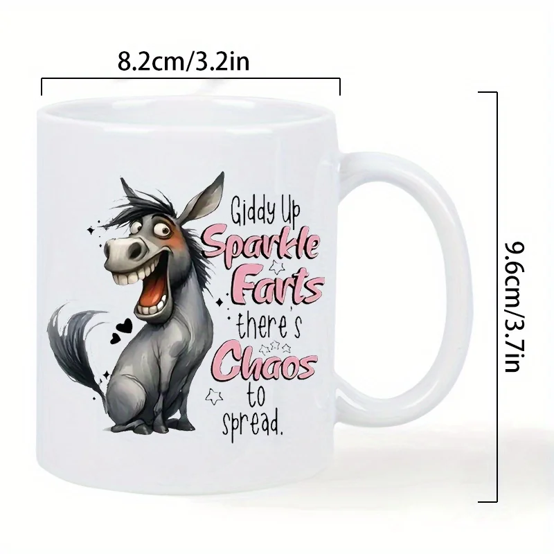 Charming Donkey Ceramic Coffee Mug - Ideal for Everyday Use & Unique Gift for All Ages view 5